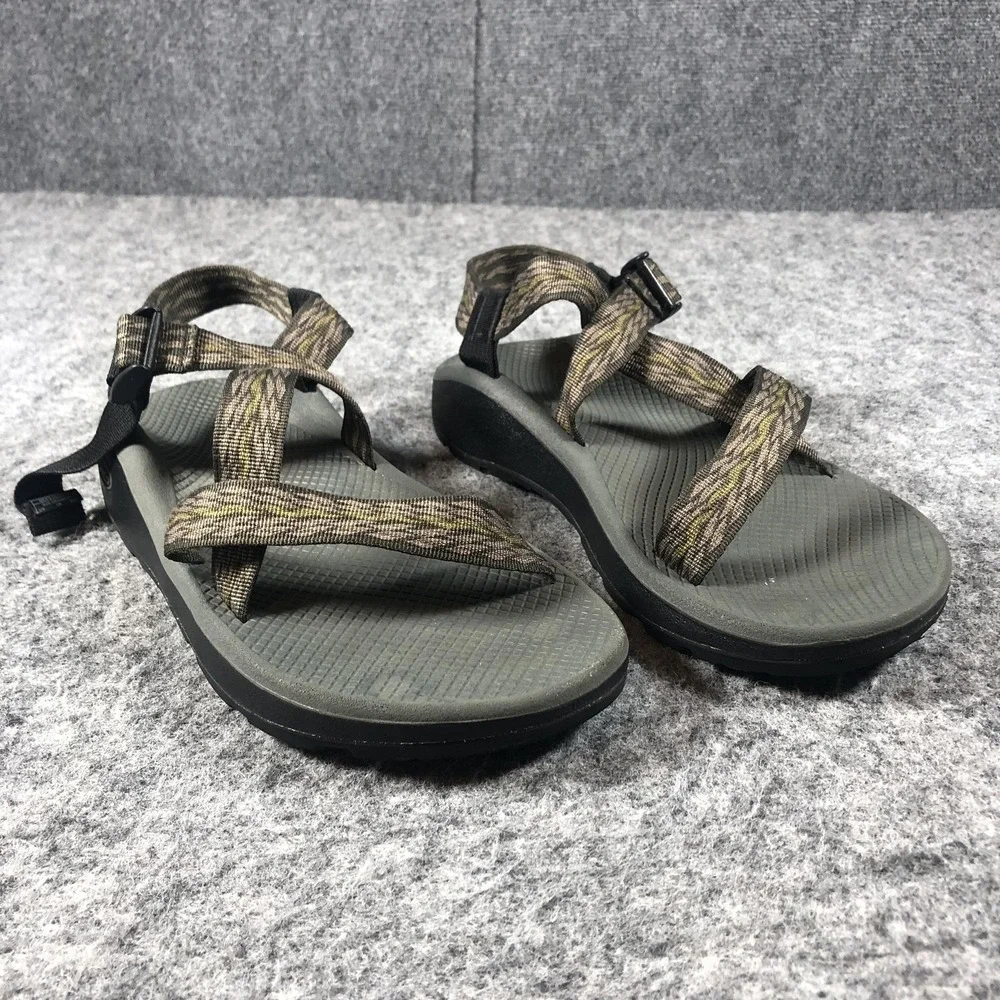 Chaco Flip Sandals Mens 12‎ Taupe Adjustable Thong Hiking Outdoor Comfort